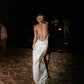 Column Spaghetti Straps V Neck Sleeveless Wedding Dress Formal Women's Dresses        S6965
