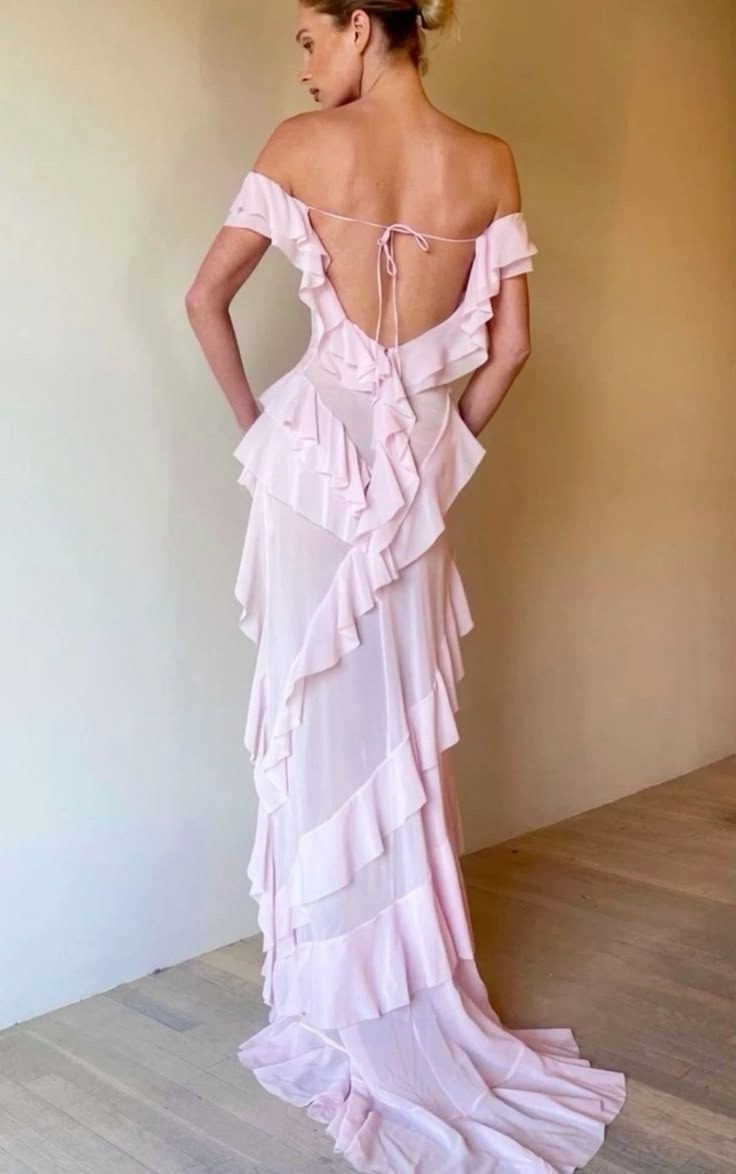 Off shoulder irregular dress for women elegant sexy evening ruffle party dress     S7073