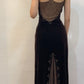 Beautiful Spaghetti Straps Velvet Birthday Party Dresses Long Prom Dresses     S7051