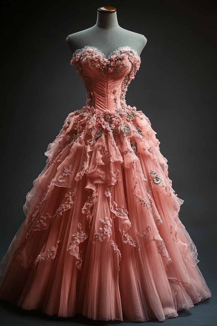 A Line Sweetheart Neckline Quinceanera Strapless Sweet 16 3D Flowers Party Ball Gown     S7233