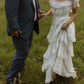 A Line Off Shoulder wedding dress Elegant Princess Bridal Gown        S7055