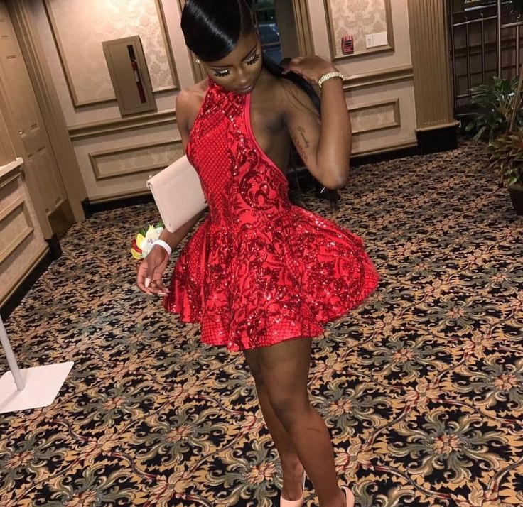 Red Dress Short Hoco Dress Sexy Party Homecoming Dresses        S1397