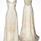 Vintage A Line Straps Satin Long Prom Dress     S6990