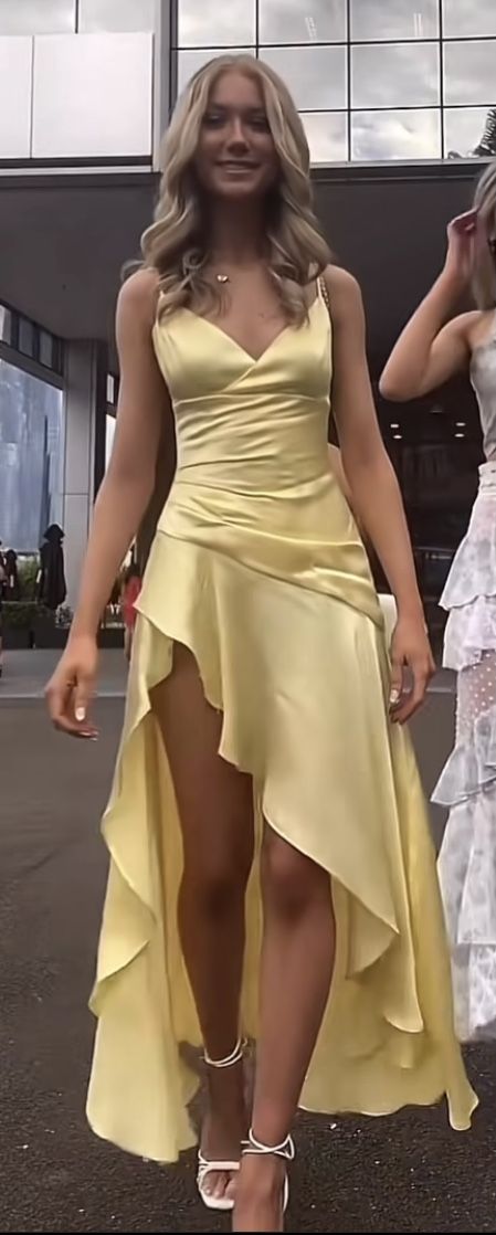 Yellow Prom Dresses,Evening Gown,Party Dresses,Formal Dress      S3490