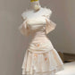 Cute A line Chiffon Straps Homecoming Dress   S7040