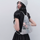 Black Polo Style Mini Dress Women With Puff Sleeves And Smocked Waist R9447