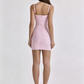 Light Pink Spaghetti Strap Bandage Bodycon Dress R9139