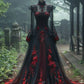 A Line High Neck Tulle Long Wedding Dresses Long Bridal Gown      S7153