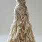Vintage Mermaid Sweetheart Chiffon Ruffles Long Wedding Dress     S7068