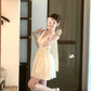Elegant Halter Neck A-Line Mini Dress with Bow Back R9162