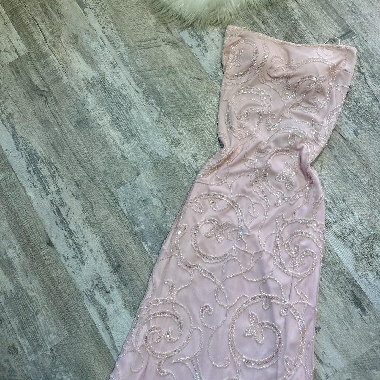 Pink Long Evening Dress Sleeveless Sexy Formal Occasion Dress     S7033