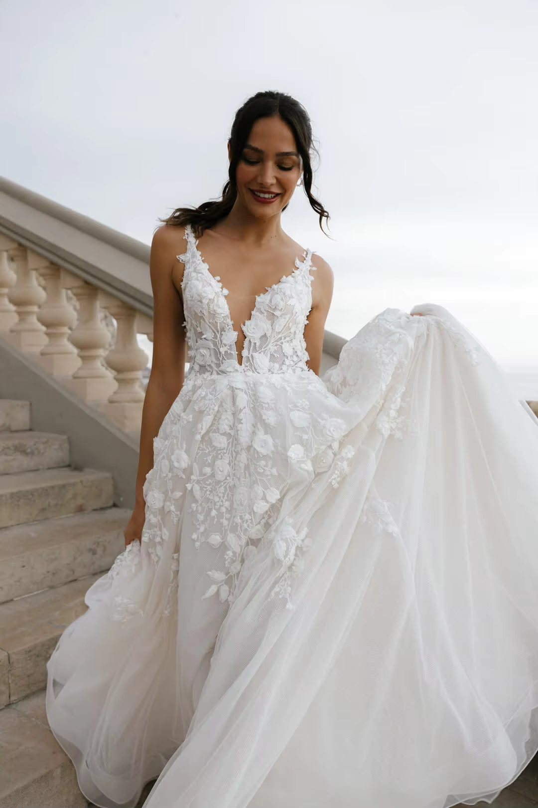 A line lace wedding dresses for women,long beach dresses,classy dresses       S7105