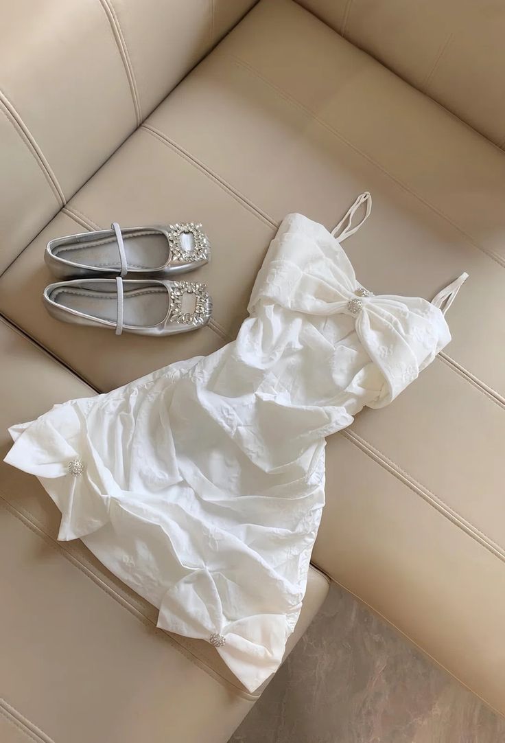 White suspenders waist slim A-line short skirt homecoming dress R3922