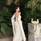 New Elegant White Party Dress Women Casual Halter Neck Vintage A-Line Prom Dress       S6397