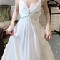 white holiday beach backless dress party dress    S6059