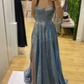 Sexy A Line Prom Dress Elegant Shiny Birthday Party Formal Dresses            S6253