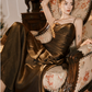 ruffle dress for important occasions, long party dress evening dress       S6165