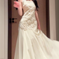 embroidered rose dress mermaid evening dress long party dress      S5974
