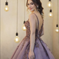 Elegant A-line Evening Dress for Women Spaghetti Straps Beaded Sequins A-line Arabic Dubai Wedding Party Dresses         S6255