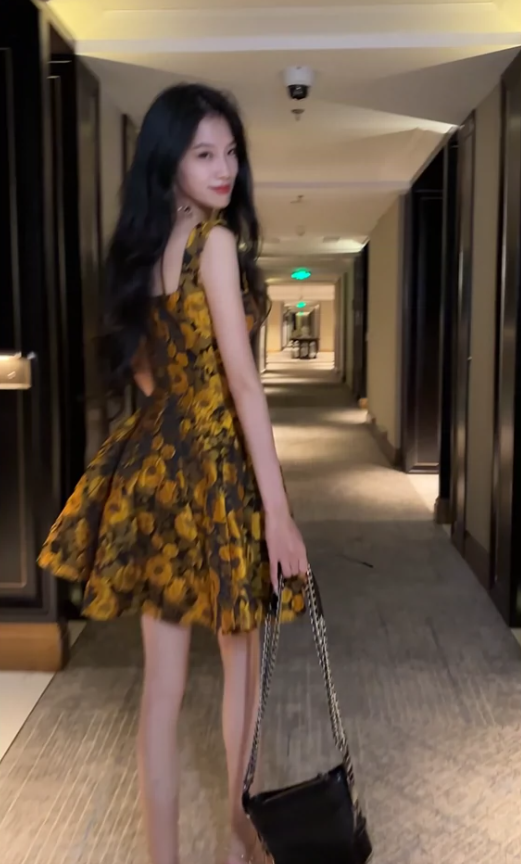 flower short dress short party dress       S6160