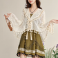 Ethnic style improved Han elements tassel suspender dress spring temperament wear R1887