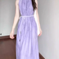Sleeveless dress 2025 new style super beautiful niche design high-end long skirt R0720