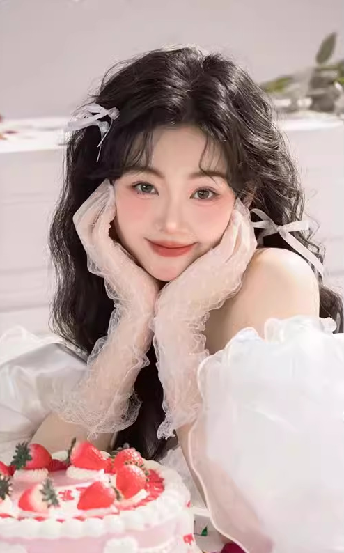 Off-white mesh lace wedding dress banquet dinner gloves     S6240