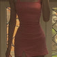 Pink checkered suspenders waist slim mini skirt homecoming dress R3283