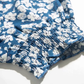 2025 Summer New French Square Neck Blue Temperament Floral Holiday Platycodon Dress R0940