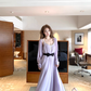 Long atmospheric diamond pure desire suspender dress summer French style loose skirt R4908