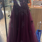 Dark Purple long Prom Dresses Evening Gown      S3530