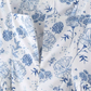 New antique style blue and white porcelain floral pattern niche slimming waist cinching suspender dress new R2878