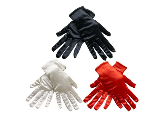 Bridal short satin dress gloves suitable for ladies to attend dinner dance/church/wedding     S6213