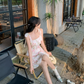French sweet floral suspender skirt for women summer small fresh waist slimming short skirt R4336