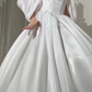 Clean Silky Women's Prom Gown White Waist Fitted Maxi Evening Dress Birthday Dress — Fall Outfit 2026 New  RS3300