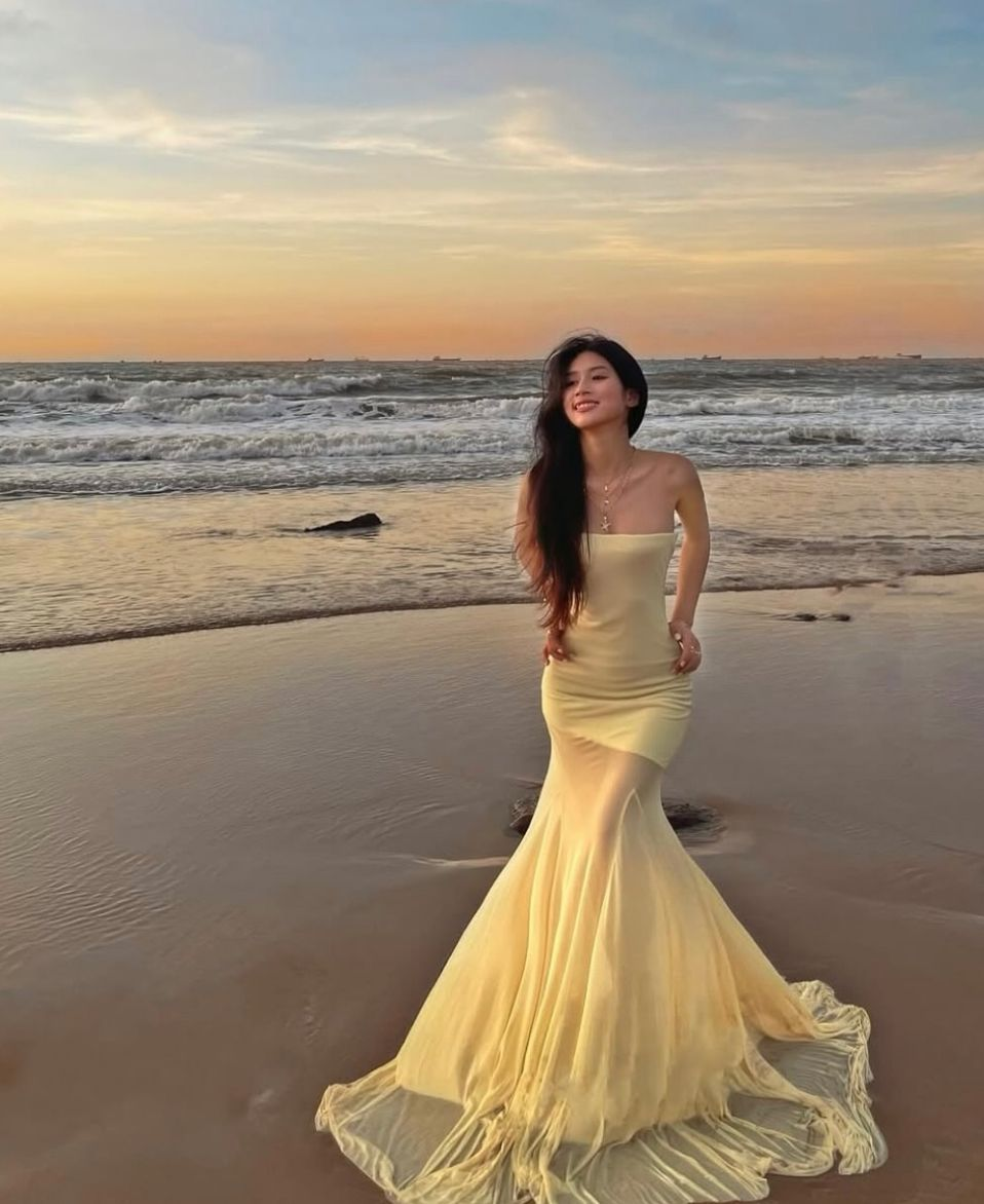 Resort Chiffon Flowy Prom Gown Pastel Yellow Women's Corset Maxi Casual Dress Evening Dress RS2961