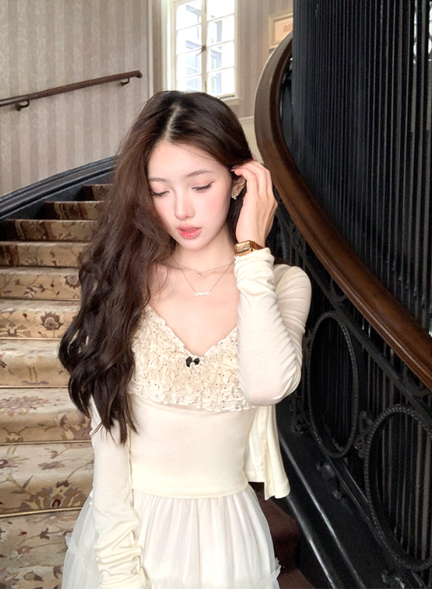 Short small camisole women's A-line skirt summer two-piece suit R4830