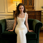 White vintage floral halter top with pearl embellishments, fitted waist, bodycon long ball gown, bridal gown R8577