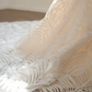 White strapless, fitted, floral print, long ball gown/bridal dress R8546