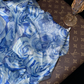 Blue rose strapless fitted waist sexy long ball gown R6955