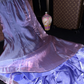 Purple sequined long ball gown R7034