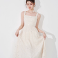 French romantic suspender dress suspender dress new mid-length niche temperament skirt R4379