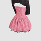 Sweet and spicy lace rose suspender dress 2025 large size pure desire cardigan suit R1315