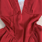 French pure desire lace halter neck dress female new style waist slimming backless sexy A-line skirt R4031