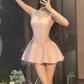 Pure desire style suspender dress 2025 sweet and spicy waist puffy A-line skirt R1052