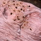 Pink strapless fitted satin long ball gown R6875