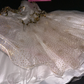 White strapless, fitted A-line princess short ball gown R7035