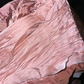 Pink strapless fitted satin long ball gown R6875