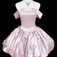 Minimalist Light A-Line Bateau Corset Mini Prom Dress Homecoming Dress RS433