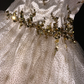 White strapless, fitted A-line princess short ball gown R7035